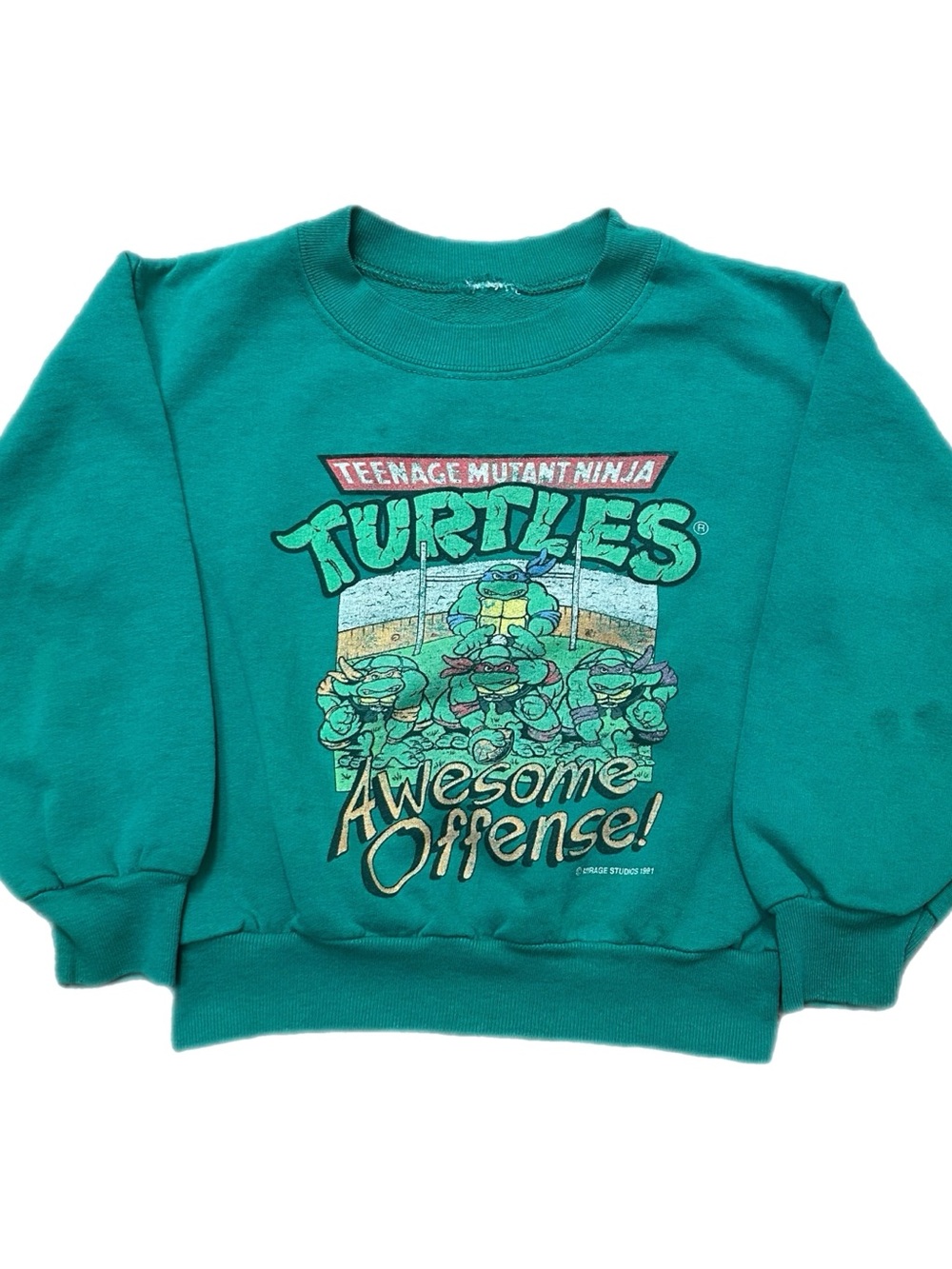 Vintage Teenage Mutant Ninja Turtles Football Sweatshirt